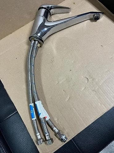 Jednoručna kuhinjska slavina – hrom - Materijal: mesing sa hromiranom na lalafo.rs Jednoručna kuhinjska slavina – hrom - Materijal: mesing sa hromiranom