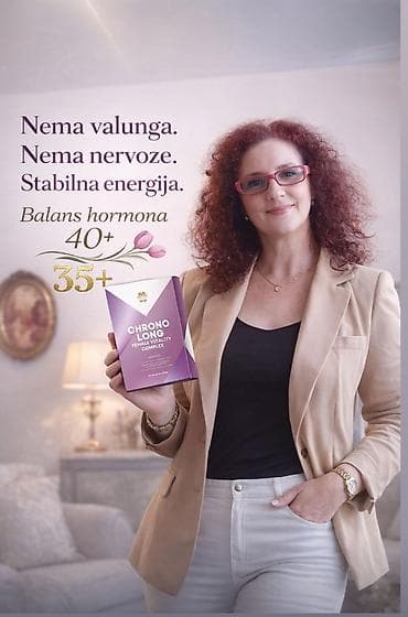 CHRONO LONG Female Vitality Complex – suplement za balans hormona 35+ na lalafo.rs CHRONO LONG Female Vitality Complex – suplement za balans hormona 35+