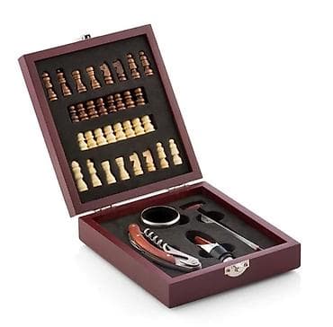 Elegantan set za vino i šah u drvenoj kutiji – InnovaGoods - na lalafo.rs — 3 Elegantan set za vino i šah u drvenoj kutiji – InnovaGoods - — 3