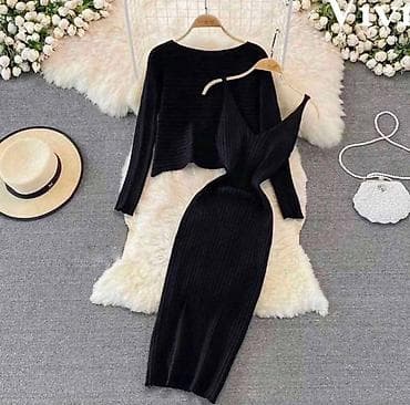 💥Ženski dvodelni pleteni komplet – haljina + džemper ✅2 u 1 komplet na lalafo.rs — 3 💥Ženski dvodelni pleteni komplet – haljina + džemper ✅2 u 1 komplet — 3