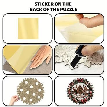 Christmas drvene puzzle NOVO Drvena slagalica 2 u 1 – Božićna kućica na lalafo.rs — 3 Christmas drvene puzzle NOVO Drvena slagalica 2 u 1 – Božićna kućica — 3