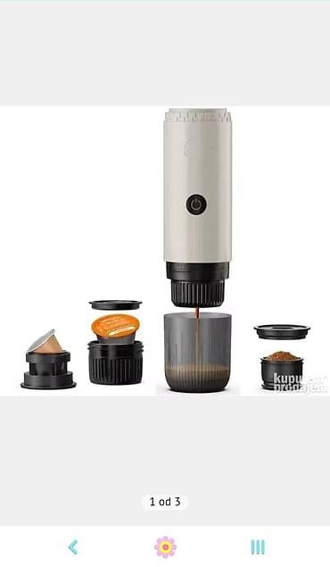 Expreso aparat za kafu prenosivi 6.500 din Opis oglasa na lalafo.rs — 1 Expreso aparat za kafu prenosivi 6.500 din Opis oglasa — 1