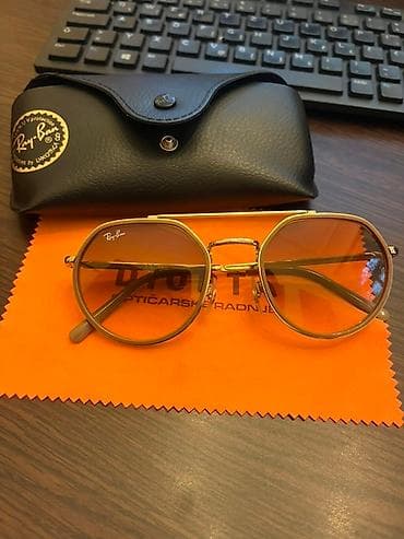 Ray-Ban okrugle sunčane naočare sa dvostrukim mostom - Model: metalni na lalafo.rs — 1 Ray-Ban okrugle sunčane naočare sa dvostrukim mostom - Model: metalni — 1