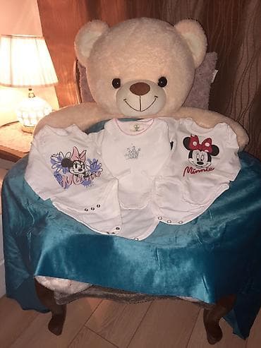 Komplet od 3 bela bebi bodija sa dugim rukavima. - Motivi: Minnie na lalafo.rs — 5 Komplet od 3 bela bebi bodija sa dugim rukavima. - Motivi: Minnie — 5