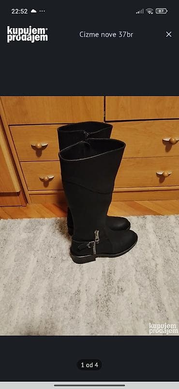 Ženske čizme – broj 37 - Model: visoke ravne čizme do kolena - Boja na lalafo.rs Ženske čizme – broj 37 - Model: visoke ravne čizme do kolena - Boja