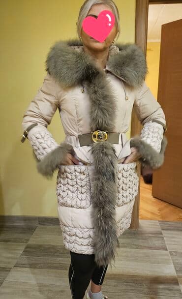 Ženska zimska jakna/kaput sa krznom - Boja: svetlo bež pudrasta na lalafo.rs Ženska zimska jakna/kaput sa krznom - Boja: svetlo bež pudrasta