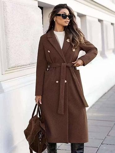 Elegantni ženski kaput – dužine ispod kolena, dvorednog kroja sa na lalafo.rs — 2 Elegantni ženski kaput – dužine ispod kolena, dvorednog kroja sa — 2