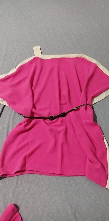 pantalone gina benotti: Komplet – tunika i pantalone u fuksija roze boji sa belim obrubom - na lalafo.rs — 2 pantalone gina benotti: Komplet – tunika i pantalone u fuksija roze boji sa belim obrubom - — 2