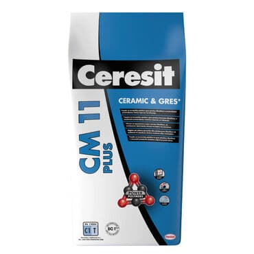 CERESIT CM 11 PLUS je lepak za keramiku visoke čvrstoće, otporan na na lalafo.rs CERESIT CM 11 PLUS je lepak za keramiku visoke čvrstoće, otporan na