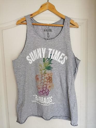 Sivi muški/ženski bezrukavnik (majica na bretele) brenda Sublevel na lalafo.rs — 1 Sivi muški/ženski bezrukavnik (majica na bretele) brenda Sublevel — 1