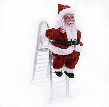 Novogodišnja dekoracija – penjući Deda Mraz sa merdevinama - na lalafo.rs — 3 Novogodišnja dekoracija – penjući Deda Mraz sa merdevinama - — 3