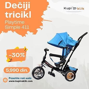 Dečiji tricikl Playtime Simple 411 - Višenamenski tricikl sa na lalafo.rs — 4 Dečiji tricikl Playtime Simple 411 - Višenamenski tricikl sa — 4