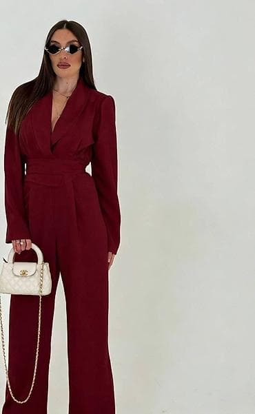 🔥Elegantni ženski kombinezon sa džemper-kragnom (šal kragna) i dugim na lalafo.rs — 3 🔥Elegantni ženski kombinezon sa džemper-kragnom (šal kragna) i dugim — 3