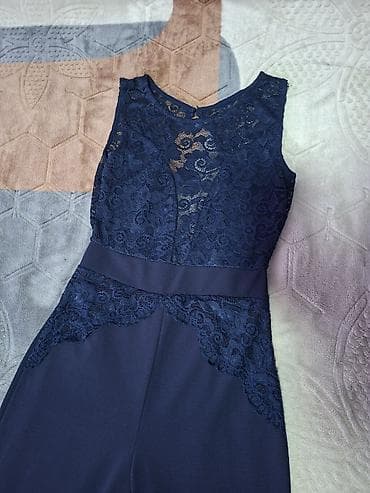 zenske broj: Elegantni ženski kombinezon – tamnoplave boje - Gornji deo: čipkani at lalafo.rs — 2 zenske broj: Elegantni ženski kombinezon – tamnoplave boje - Gornji deo: čipkani — 2