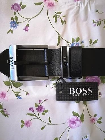 Novi muski kozni markirani kais Hugo Boss u crnoj boji. Zemlja porekla na lalafo.rs — 1 Novi muski kozni markirani kais Hugo Boss u crnoj boji. Zemlja porekla — 1