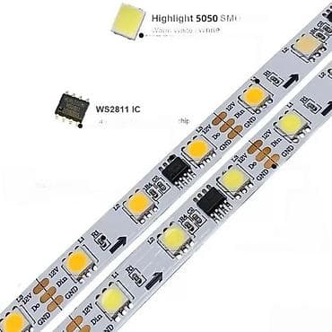 Lighting & Fittings: ADRESABILNA BELA WS2811 LED TRAKA TRČEĆA 5050 12V | *Povoljnija cena at lalafo.rs — 2 Lighting & Fittings: ADRESABILNA BELA WS2811 LED TRAKA TRČEĆA 5050 12V | *Povoljnija cena — 2