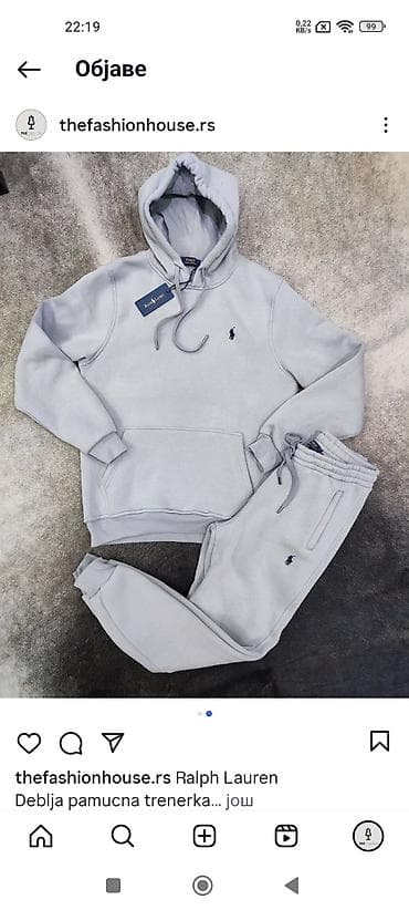 za svaki dan: Ralph Lauren komplet trenerke (gornji deo + donji deo) vrhunski at lalafo.rs — 4 za svaki dan: Ralph Lauren komplet trenerke (gornji deo + donji deo) vrhunski — 4