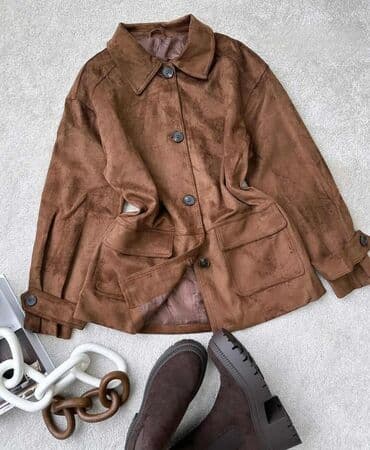 Braon jakna od veštačkog antilopa - Materijal: meki veštački antilop na lalafo.rs Braon jakna od veštačkog antilopa - Materijal: meki veštački antilop