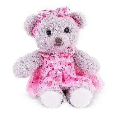 Plišani meda sa haljinicom - Slatki plišani meda svetlosive boje - na lalafo.rs Plišani meda sa haljinicom - Slatki plišani meda svetlosive boje -