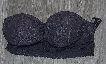 Crni čipkani bandeau grudnjak bez bretela - Model: bandeau/top na lalafo.rs — 1 Crni čipkani bandeau grudnjak bez bretela - Model: bandeau/top — 1