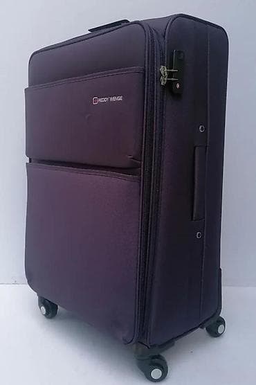 Travel suitcases and bags: Reddy Wenge kofer na točkiće – tekstilni, tamnoljubičaste boje at lalafo.rs — 2 Travel suitcases and bags: Reddy Wenge kofer na točkiće – tekstilni, tamnoljubičaste boje — 2