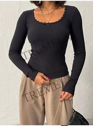 Ženska rebrasta majica dugim rukavima Dostupne veličine: S, M, L - na lalafo.rs — 1 Ženska rebrasta majica dugim rukavima Dostupne veličine: S, M, L - — 1