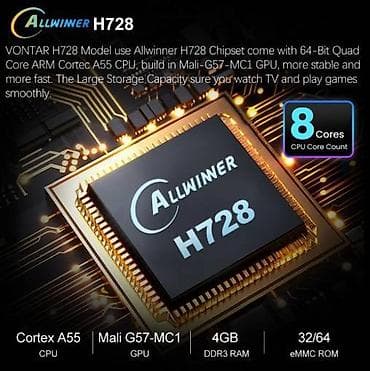 Android TV Box - VONTAR H728 Allwinner- 4/64GB - 8 jezgara procesor at lalafo.rs — 6 Android TV Box - VONTAR H728 Allwinner- 4/64GB - 8 jezgara procesor — 6