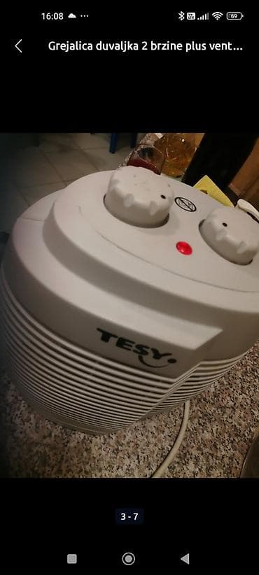 Fan Heaters: Grejalica TESU dobra 2000w
kao nova
Mirjevo at lalafo.rs — 5 Fan Heaters: Grejalica TESU dobra 2000w
kao nova
Mirjevo — 5