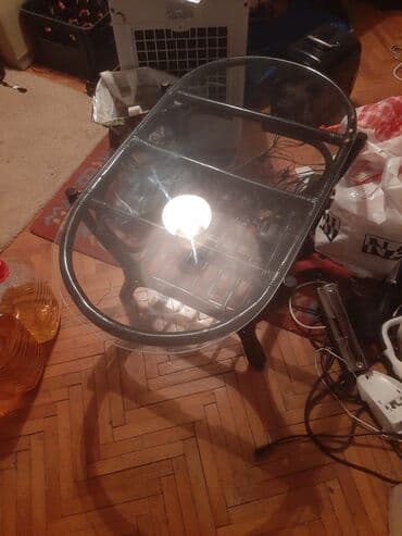 Antique Club Tables: Stakleni klub sto sa ramom od ratana - Ovalna gornja ploča od at lalafo.rs — 8 Antique Club Tables: Stakleni klub sto sa ramom od ratana - Ovalna gornja ploča od — 8