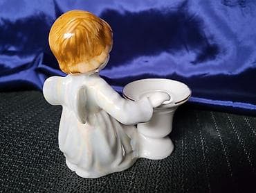 Nov porcelanski svecnja andjela iz 70ih.god. Nov svecnjak sa sedef na lalafo.rs — 4 Nov porcelanski svecnja andjela iz 70ih.god. Nov svecnjak sa sedef — 4