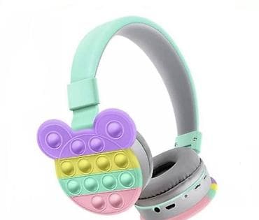 Bluetooth dečije slušalice sa “pop it” ukrasima - Bežične on-ear na lalafo.rs — 4 Bluetooth dečije slušalice sa “pop it” ukrasima - Bežične on-ear — 4