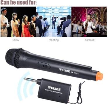 Mikrofon Weisre - bežični mikrofon wireless Dizajn dvostrukog kanala na lalafo.rs Mikrofon Weisre - bežični mikrofon wireless Dizajn dvostrukog kanala