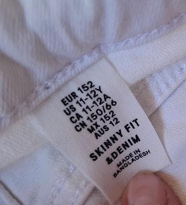 Paket pantalona za devojčice Veličina 146/152 H&M bele slim na lalafo.rs — 10 Paket pantalona za devojčice Veličina 146/152 H&M bele slim — 10