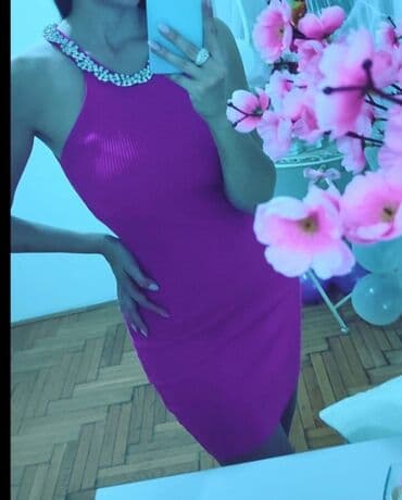 Ružičasto/fuksija uska haljina bez rukava - Kroj: bodycon, mini na lalafo.rs Ružičasto/fuksija uska haljina bez rukava - Kroj: bodycon, mini