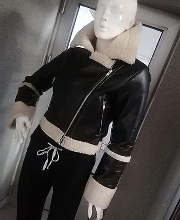 Ženska kraća jakna sa krznenom postavom (aviator/biker stil) - na lalafo.rs — 8 Ženska kraća jakna sa krznenom postavom (aviator/biker stil) - — 8