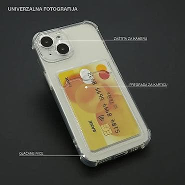 Futrola TRANSPARENT CARD POCKET za iPhone 15 Plus (6.7) providna at lalafo.rs — 2 Futrola TRANSPARENT CARD POCKET za iPhone 15 Plus (6.7) providna — 2