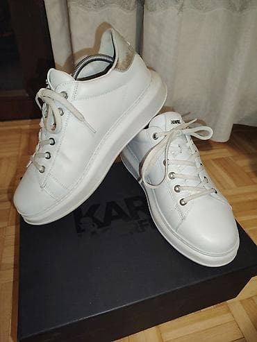 Karl Lagerfeld K/Ikonik bele kožne patike 6g 26cm - Model: niske na lalafo.rs — 3 Karl Lagerfeld K/Ikonik bele kožne patike 6g 26cm - Model: niske — 3