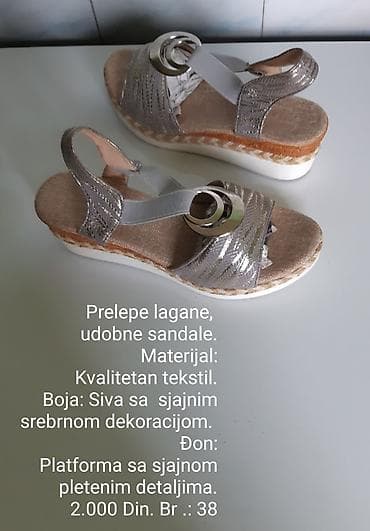 Elegantne ženske sandale na platformu - Lagane i udobne, idealne za na lalafo.rs Elegantne ženske sandale na platformu - Lagane i udobne, idealne za