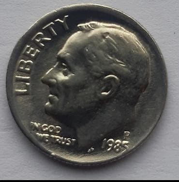 Američki desetocent (Roosevelt dime) – 1985 P - Država: Sjedinjene na lalafo.rs Američki desetocent (Roosevelt dime) – 1985 P - Država: Sjedinjene