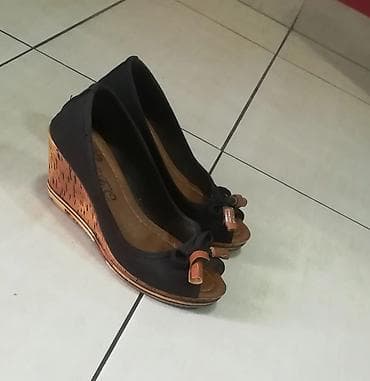 Ženske sandale na punu petu - Model: peep-toe sandale sa na lalafo.rs — 1 Ženske sandale na punu petu - Model: peep-toe sandale sa — 1