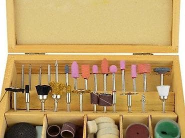 cepaci za drva: Set nastavaka za mini brusilicu/graver u drvenoj kutiji - Univerzalni na lalafo.rs — 3 cepaci za drva: Set nastavaka za mini brusilicu/graver u drvenoj kutiji - Univerzalni — 3