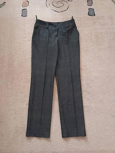 Ženske pantalone tamno sive elegantne srednje debljine 38 i M Prelep na lalafo.rs — 10 Ženske pantalone tamno sive elegantne srednje debljine 38 i M Prelep — 10