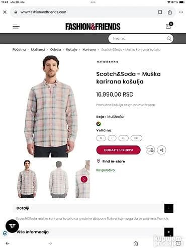 Original Scotch &Soda kosulja L NOVA 98% cotto. 2% elastin na lalafo.rs — 8 Original Scotch &Soda kosulja L NOVA 98% cotto. 2% elastin — 8