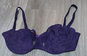 Čipkani grudnjak u tamnoljubičastoj boji. - Model sa žicom i polucup na lalafo.rs — 1 Čipkani grudnjak u tamnoljubičastoj boji. - Model sa žicom i polucup — 1