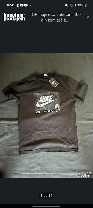 Majica na kratke rukave, M, Nike, bоја - Crna, Pamuk na lalafo.rs Majica na kratke rukave, M, Nike, bоја - Crna, Pamuk