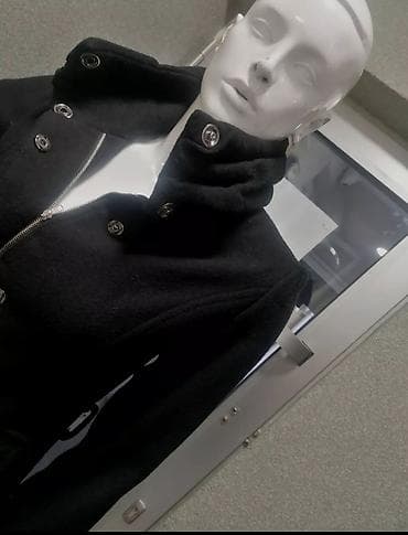 Ženski elegantni kaput – crni - Kroj: strukirani, ravna linija sa na lalafo.rs — 3 Ženski elegantni kaput – crni - Kroj: strukirani, ravna linija sa — 3