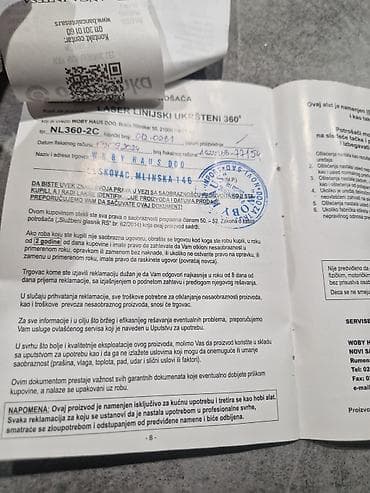 Koriscen samo jednom za svoje potrebe garntni list uz njega.Womax na lalafo.rs — 6 Koriscen samo jednom za svoje potrebe garntni list uz njega.Womax — 6