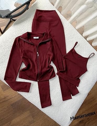 🔥Trodeleni ženski sportski set – helanke visokog struka, top na na lalafo.rs — 3 🔥Trodeleni ženski sportski set – helanke visokog struka, top na — 3