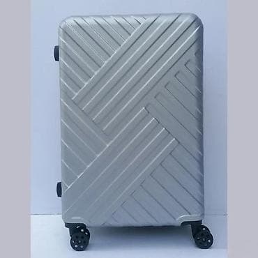 Travel suitcases and bags: Tvrdi kofer na točkiće – srebrni - Materijal: čvrsta ABS/plastika sa at lalafo.rs — 1 Travel suitcases and bags: Tvrdi kofer na točkiće – srebrni - Materijal: čvrsta ABS/plastika sa — 1