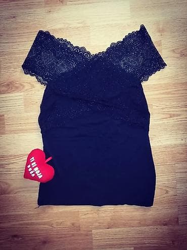 Ženska bluza spuštenih ramena, ukrašena širokom čipkom koja se proteže at lalafo.rs — 3 Ženska bluza spuštenih ramena, ukrašena širokom čipkom koja se proteže — 3